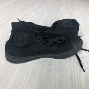 All Black Converse High Tops